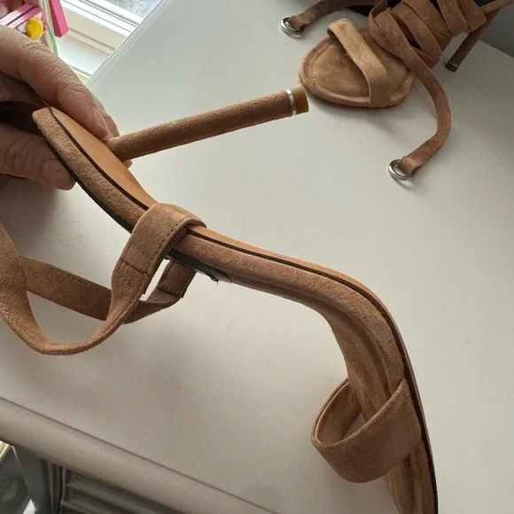 Alexander Wang Tan Suede Heels - Picture 10 of 16